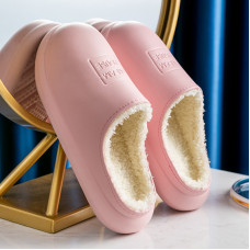 vertvie Winter Warm Plush Slippers Eva Slippers Woman Men Indoor Slippers Lovers Home Slipper