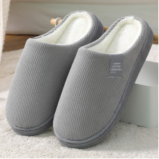 Couple Home Slippers Winter Waterproof Clogs Shoes Indoor Fur Warm Slippers For Women