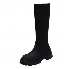 2021 NEW Brand Women Autumn Winter Warm Boots Sexy High Heels Platform Black Brown Zipper